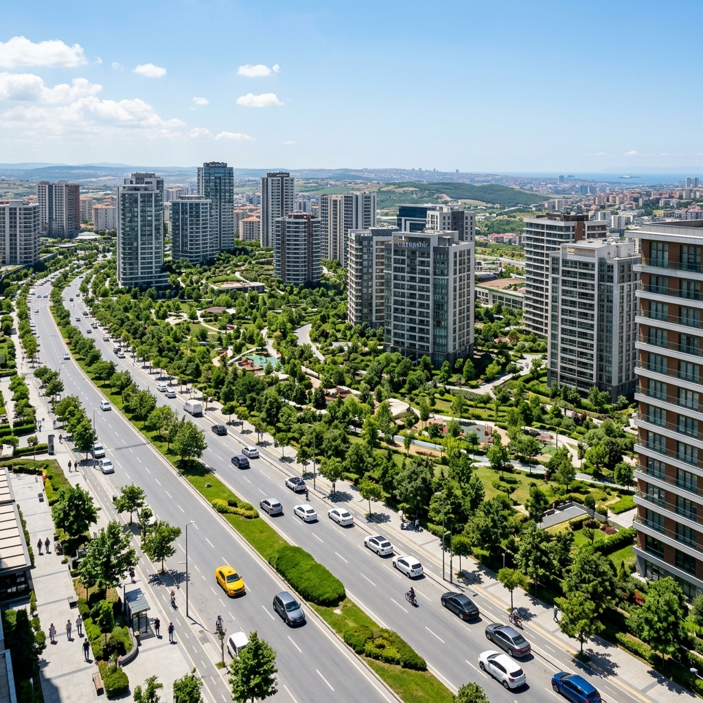 Başakşehir ilçesi manzarası