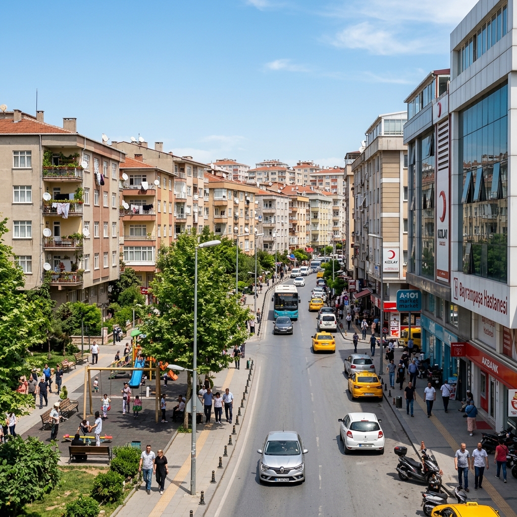 Bayrampaşa ilçesi manzarası