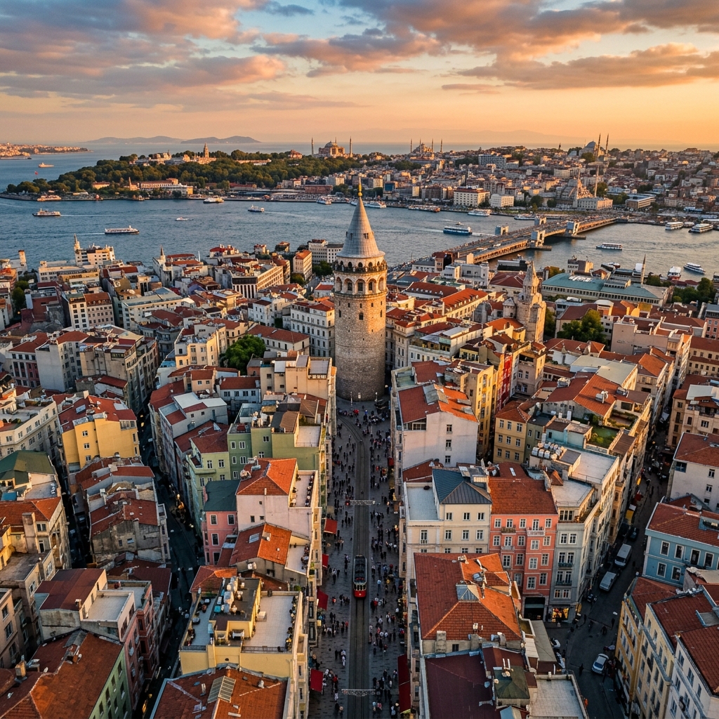 Beyoğlu ilçesi manzarası